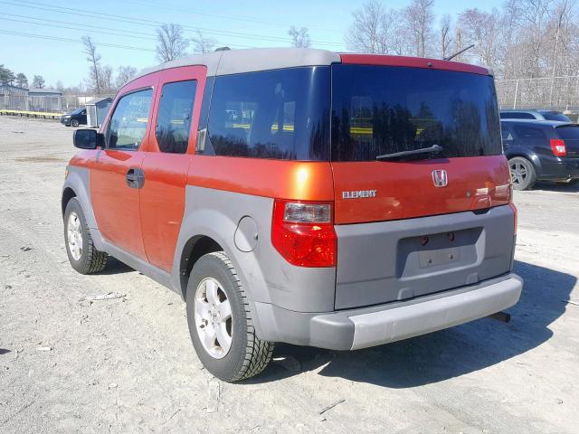 5J6YH28533L042439 - 2003 HONDA ELEMENT EX ORANGE photo 3