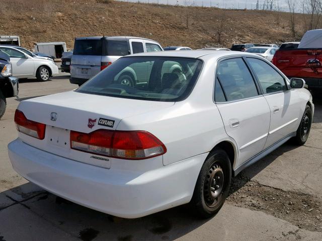 JHMCG56451C002387 - 2001 HONDA ACCORD LX WHITE photo 4