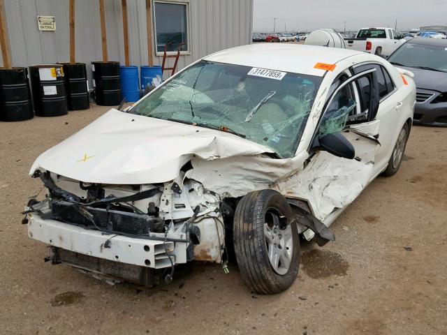 1G1ZG57B88F167408 - 2008 CHEVROLET MALIBU LS WHITE photo 2