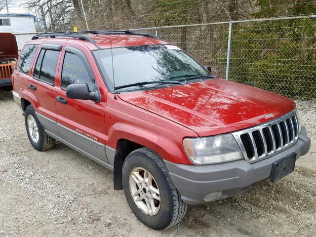 1J4GW48S72C312869 - 2002 JEEP GRAND CHER RED photo 1