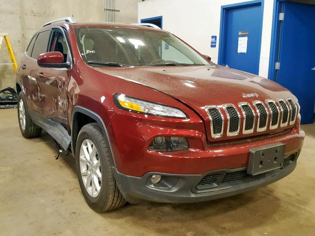 1C4PJMCX3JD598493 - 2018 JEEP CHEROKEE L MAROON photo 1