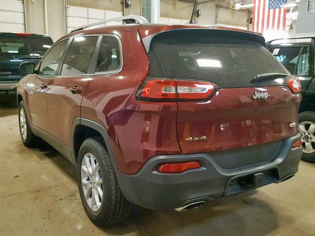 1C4PJMCX3JD598493 - 2018 JEEP CHEROKEE L MAROON photo 3