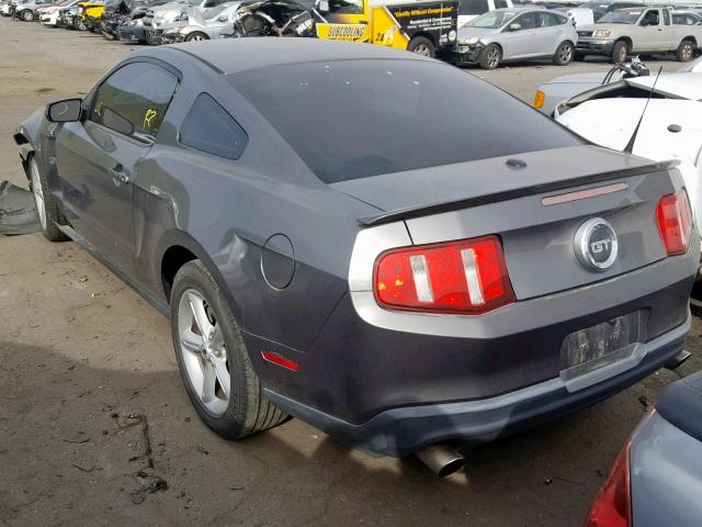 1ZVBP8CH7A5148734 - 2010 FORD MUSTANG GT GRAY photo 3