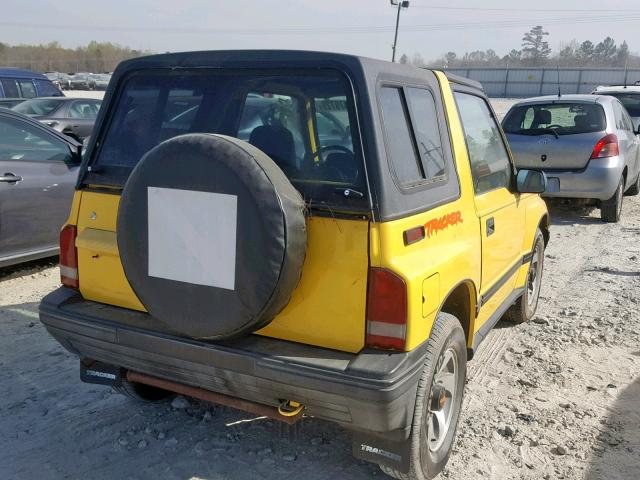 2CNBJ18UXP6908665 - 1993 GEO TRACKER YELLOW photo 4