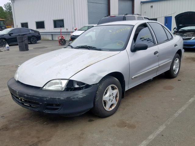 1G1JC524317385421 - 2001 CHEVROLET CAVALIER B SILVER photo 2