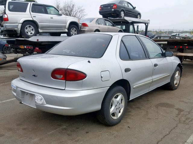 1G1JC524317385421 - 2001 CHEVROLET CAVALIER B SILVER photo 4