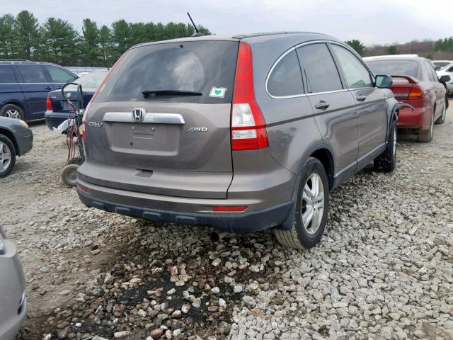 5J6RE4H74BL071392 - 2011 HONDA CR-V EXL TAN photo 4