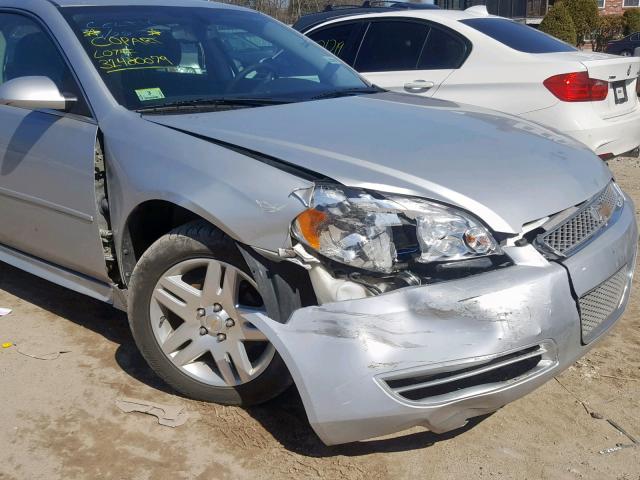 2G1WB5E3XG1187100 - 2016 CHEVROLET IMPALA LIM SILVER photo 9