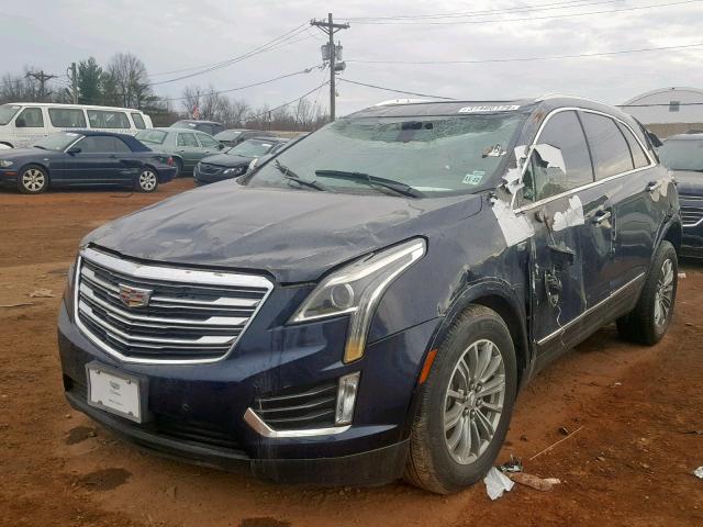 1GYKNBRS4HZ310938 - 2017 CADILLAC XT5 LUXURY BLUE photo 2