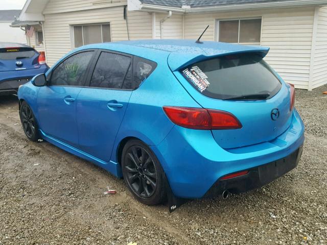 JM1BL1H69A1137142 - 2010 MAZDA 3 S BLUE photo 3