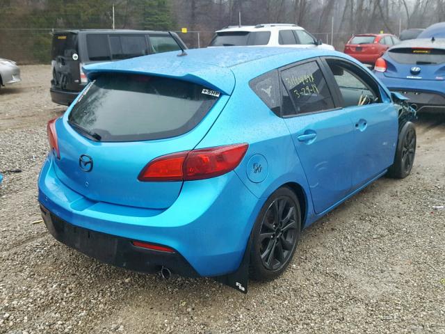 JM1BL1H69A1137142 - 2010 MAZDA 3 S BLUE photo 4