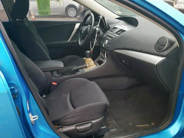 JM1BL1H69A1137142 - 2010 MAZDA 3 S BLUE photo 5