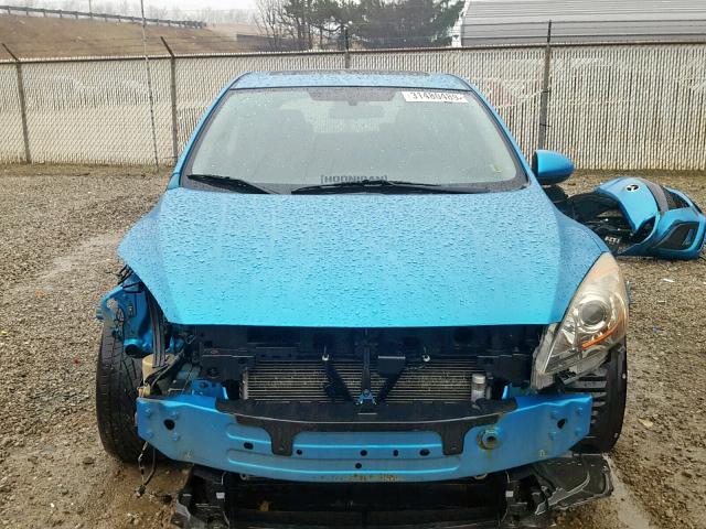 JM1BL1H69A1137142 - 2010 MAZDA 3 S BLUE photo 9