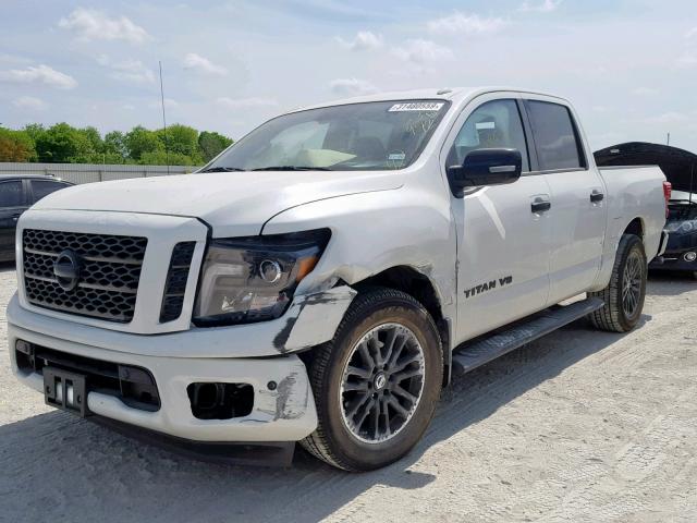 1N6AA1E64JN536942 - 2018 NISSAN TITAN SV WHITE photo 2