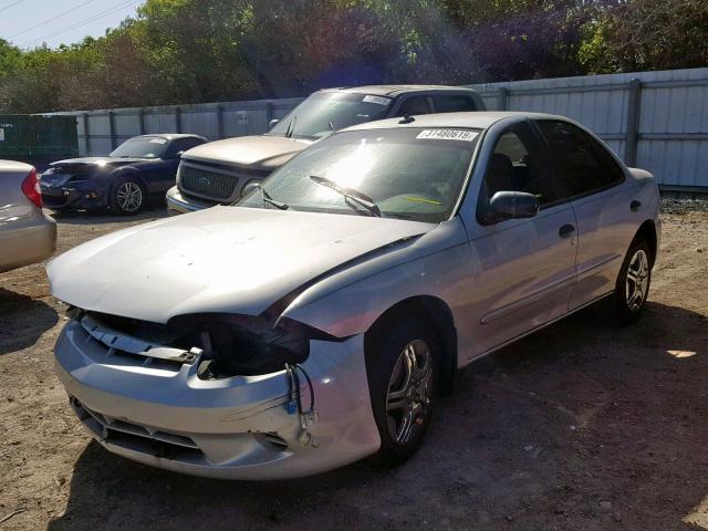 1G1JF52F337178331 - 2003 CHEVROLET CAVALIER L SILVER photo 2