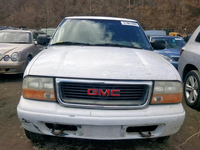 1GKDT13WX12175669 - 2001 GMC JIMMY WHITE photo 9