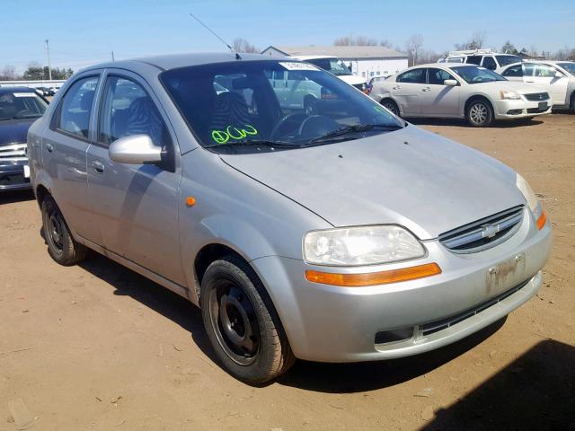 KL1TJ52654B257312 - 2004 CHEVROLET AVEO LS SILVER photo 1