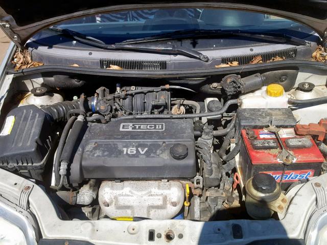 KL1TJ52654B257312 - 2004 CHEVROLET AVEO LS SILVER photo 7