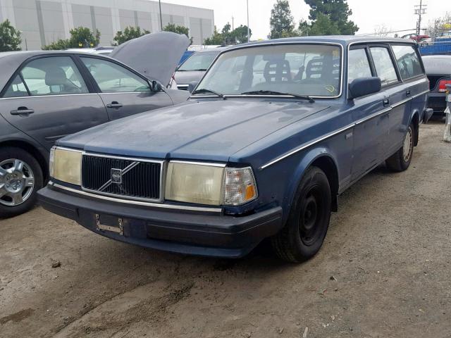 YV1AA8859L1879846 - 1990 VOLVO 240 BASE BLUE photo 2