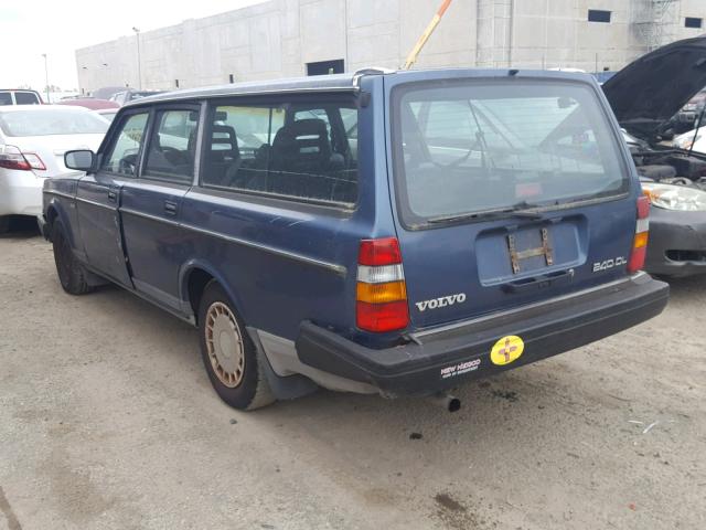 YV1AA8859L1879846 - 1990 VOLVO 240 BASE BLUE photo 3