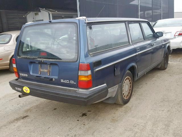 YV1AA8859L1879846 - 1990 VOLVO 240 BASE BLUE photo 4