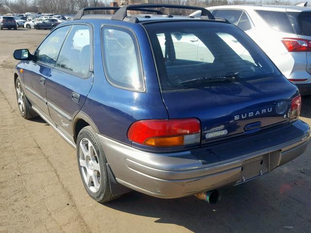 JF1GF4856VG814162 - 1997 SUBARU IMPREZA OU BLUE photo 3