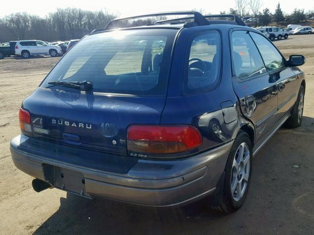 JF1GF4856VG814162 - 1997 SUBARU IMPREZA OU BLUE photo 4