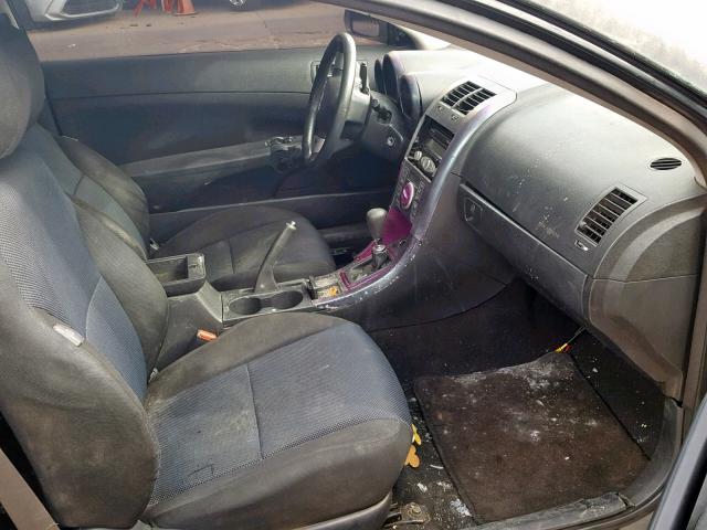 JTKDE167260096695 - 2006 TOYOTA SCION TC BLACK photo 5