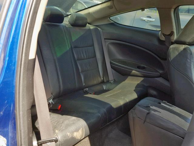 1HGCS12829A801196 - 2009 HONDA ACCORD EXL BLUE photo 6