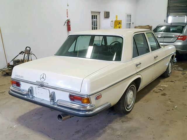 10801812092091 - 1972 MERCEDES-BENZ 280 SE WHITE photo 4