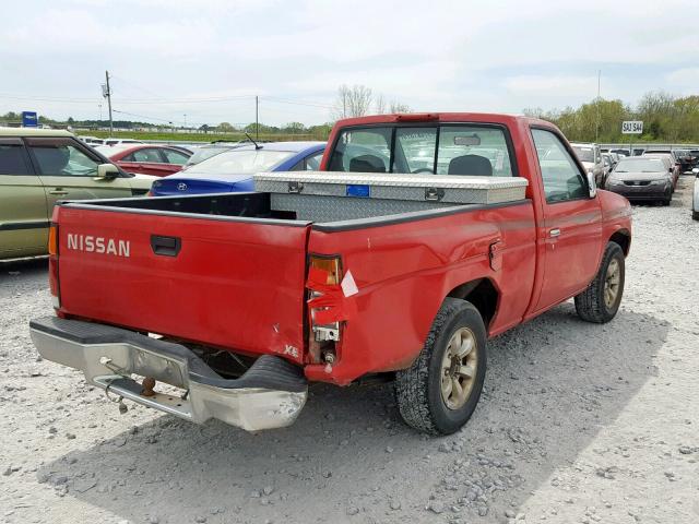 1N6SD11S2VC304887 - 1997 NISSAN TRUCK BASE RED photo 4