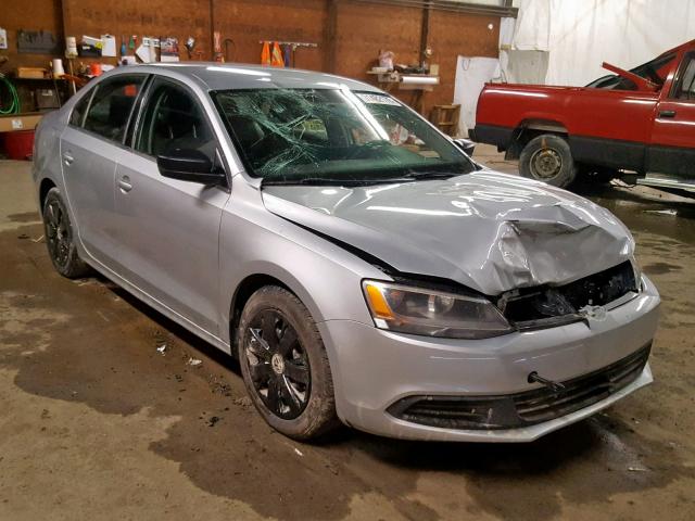 3VW2K7AJ7DM222375 - 2013 VOLKSWAGEN JETTA BASE SILVER photo 1