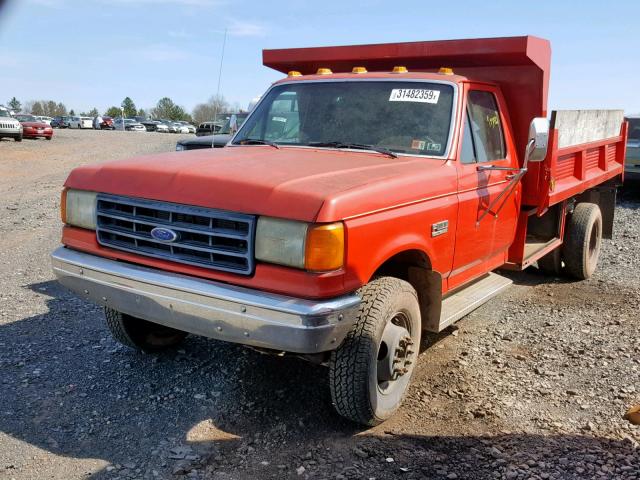 2FDLF47G8JCB15487 - 1988 FORD F SUPER DU RED photo 2