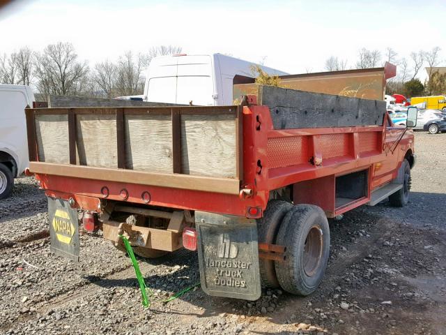 2FDLF47G8JCB15487 - 1988 FORD F SUPER DU RED photo 4