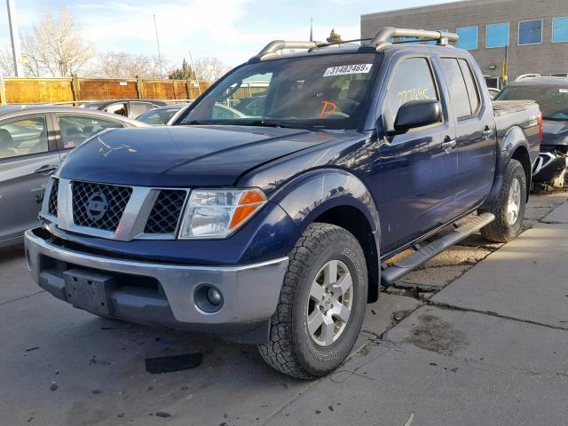 1N6AD07W68C418735 - 2008 NISSAN FRONTIER C BLUE photo 2