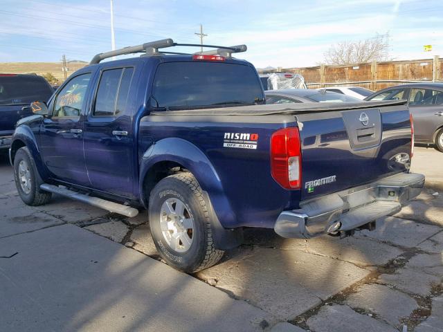 1N6AD07W68C418735 - 2008 NISSAN FRONTIER C BLUE photo 3