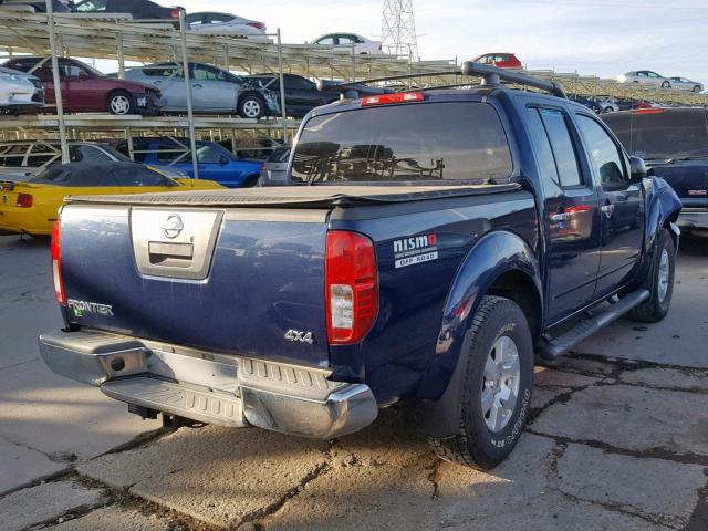 1N6AD07W68C418735 - 2008 NISSAN FRONTIER C BLUE photo 4