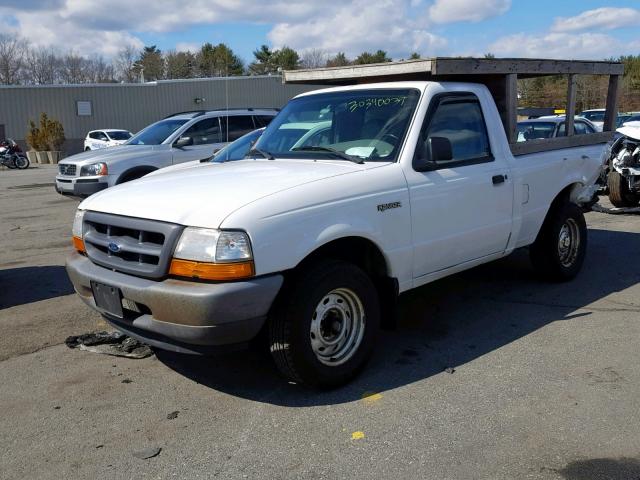 1FTYR10C8YTA84894 - 2000 FORD RANGER WHITE photo 2