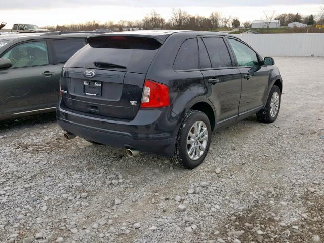 2FMDK4JC5DBC80851 - 2013 FORD EDGE SEL BLACK photo 4