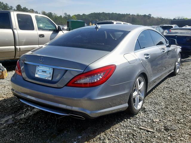 WDDLJ7DB7EA096893 - 2014 MERCEDES-BENZ CLS 550 SILVER photo 4