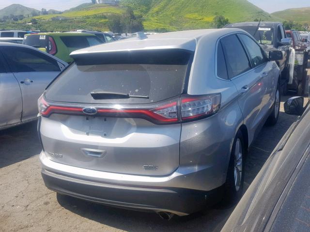 2FMTK3J94FBC40211 - 2015 FORD EDGE SEL SILVER photo 4