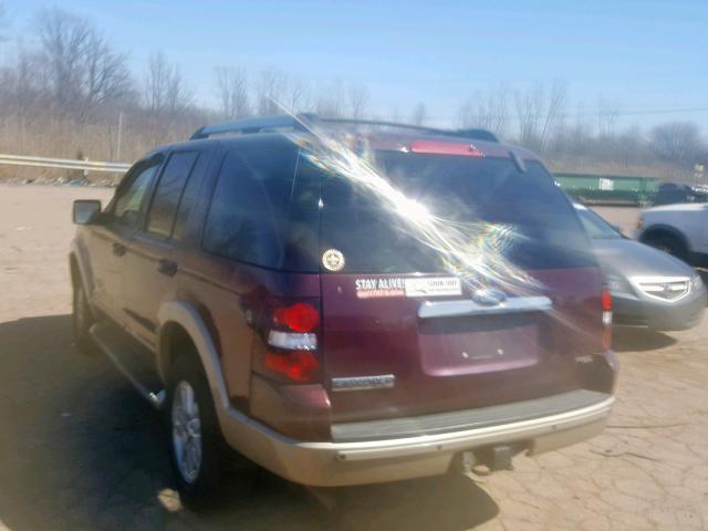 1FMEU74E06UA60494 - 2006 FORD EXPLORER E PURPLE photo 3