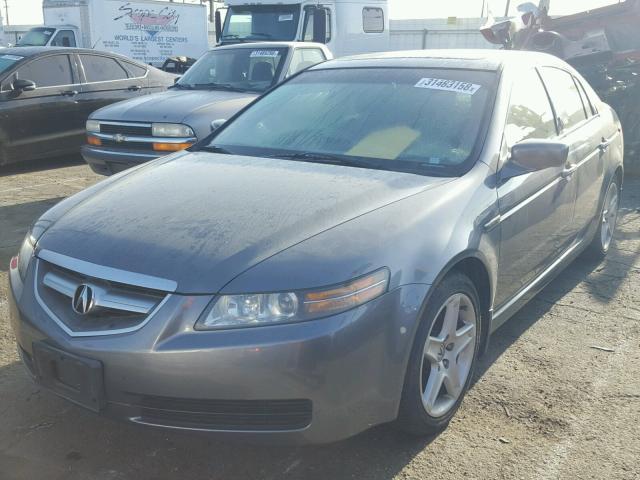 19UUA66255A006793 - 2005 ACURA TL CHARCOAL photo 2