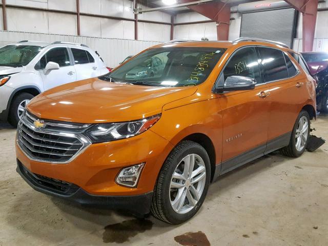 2GNAXMEV5J6106357 - 2018 CHEVROLET EQUINOX PR ORANGE photo 2