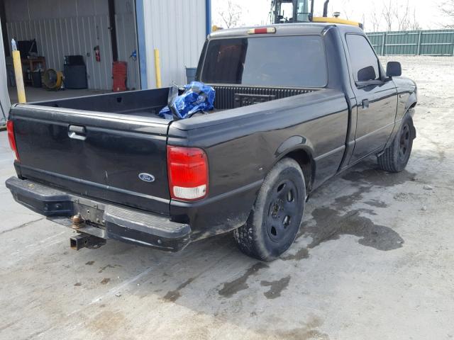 1FTYR10C2YTB11779 - 2000 FORD RANGER BLACK photo 4