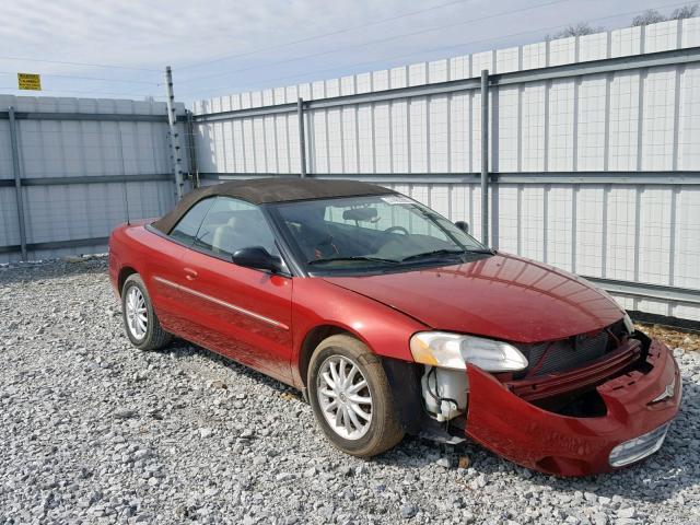 1C3EL55R12N312307 - 2002 CHRYSLER SEBRING LX RED photo 1