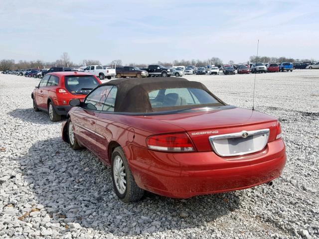 1C3EL55R12N312307 - 2002 CHRYSLER SEBRING LX RED photo 3