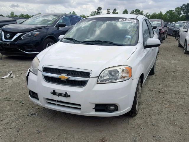 KL1TG5DE6BB252524 - 2011 CHEVROLET AVEO LT WHITE photo 2