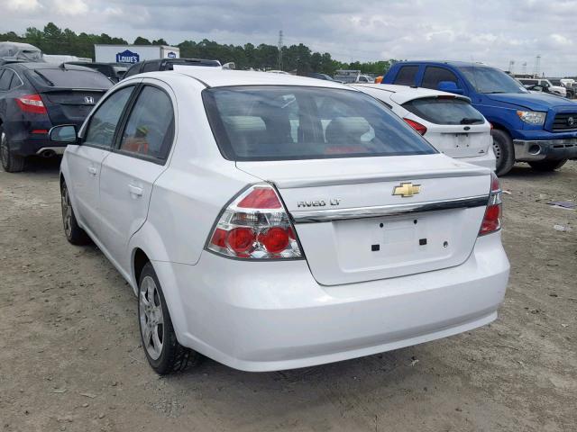 KL1TG5DE6BB252524 - 2011 CHEVROLET AVEO LT WHITE photo 3