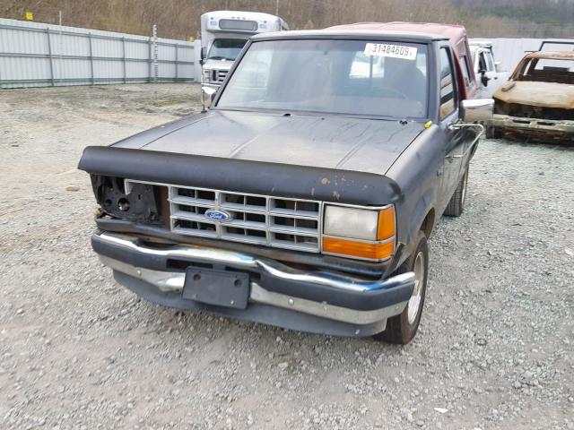 1FTCR10A2NUC05627 - 1992 FORD RANGER BLACK photo 9